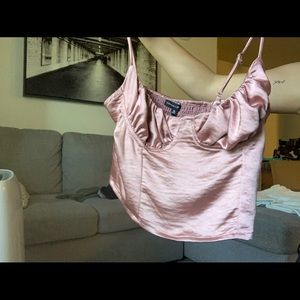 Satin top size medium small cup size